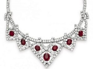 Picture of Ruby Buyers diamond and ruby necklace